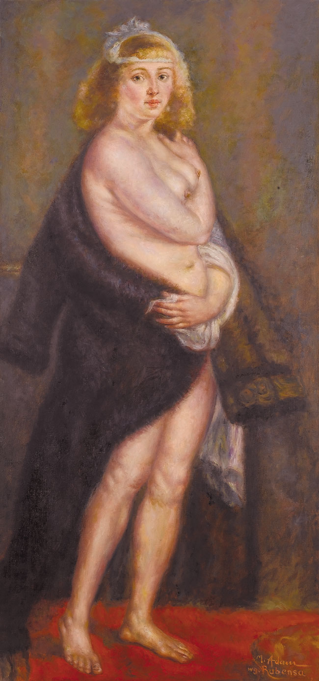 Helena Fourmant w futrze wg Rubensa
